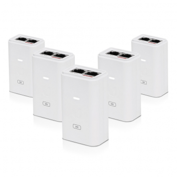 Ubiquiti UISP PoE Injector 24V 12W White (5 pack) - POE-24-12-WH-5P