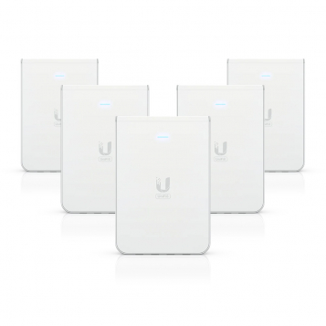 Ubiquiti UniFi 6 In-Wall WiFi 6 Access Point - U6-IW 5 Pack (No PoE Injector comprised of singles)