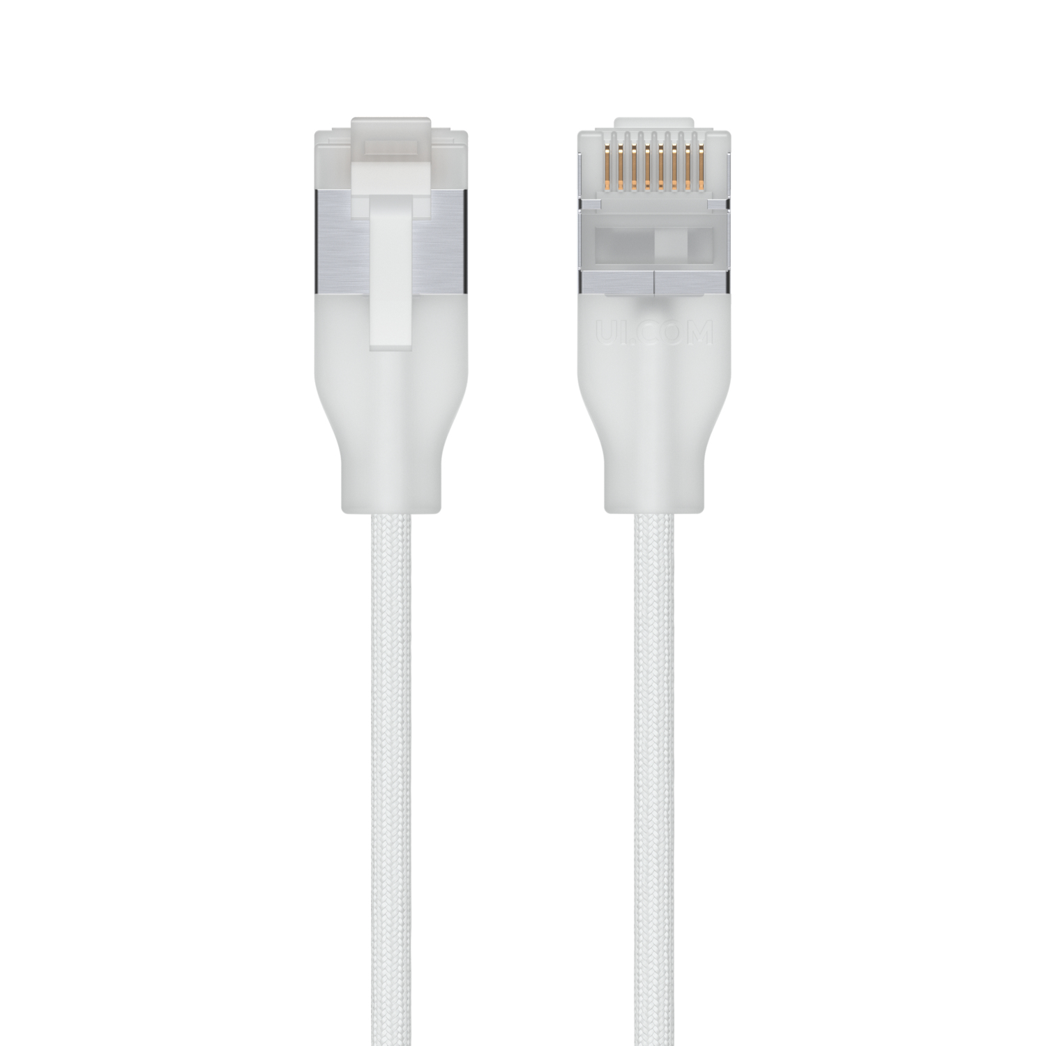 Ubiquiti UACC-Cable-Patch-EL-C6A-3M-W networking cable Translucent, White Cat6a