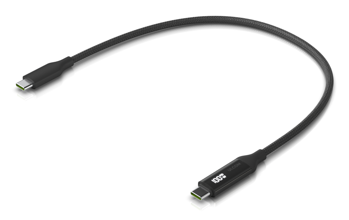 Ubiquiti UACC-Cable-USB-100W-0.3M-BK USB cable USB C Black, Grey