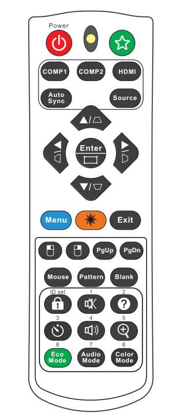 Viewsonic PS700X Remote Control