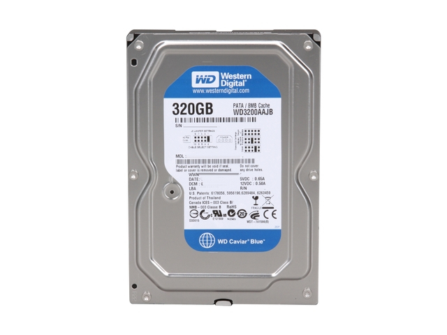 Western Digital Caviar Blue 320GB internal hard drive 7200 RPM 8 MB 3.5" Parallel ATA