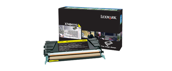 Lexmark X748H1YG Toner cartridge yellow return program, 10K pages ISO/IEC 19798 for Lexmark X 748