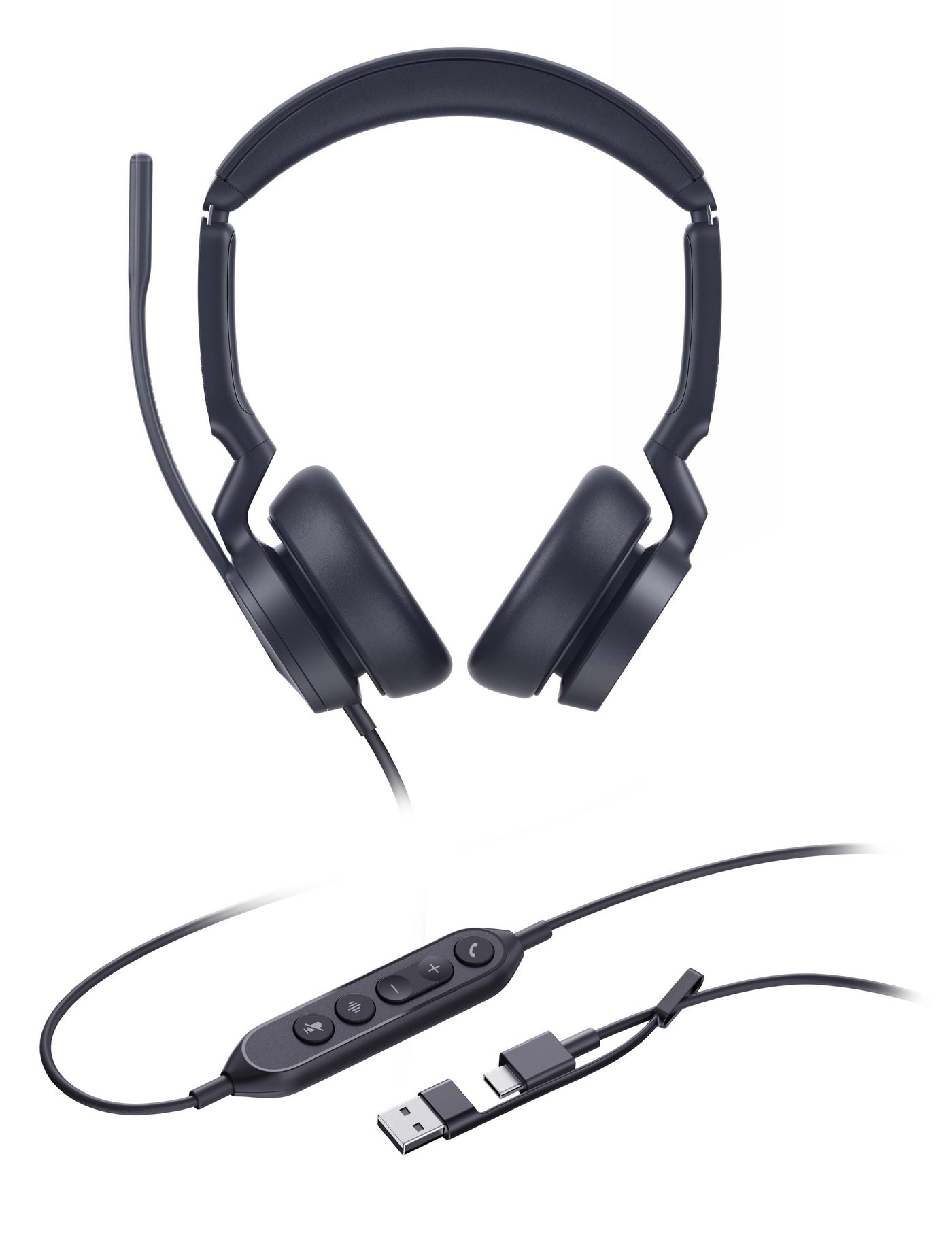 Yealink Yealink UH46 is a high-quality wired headset with ANC - Dual UC